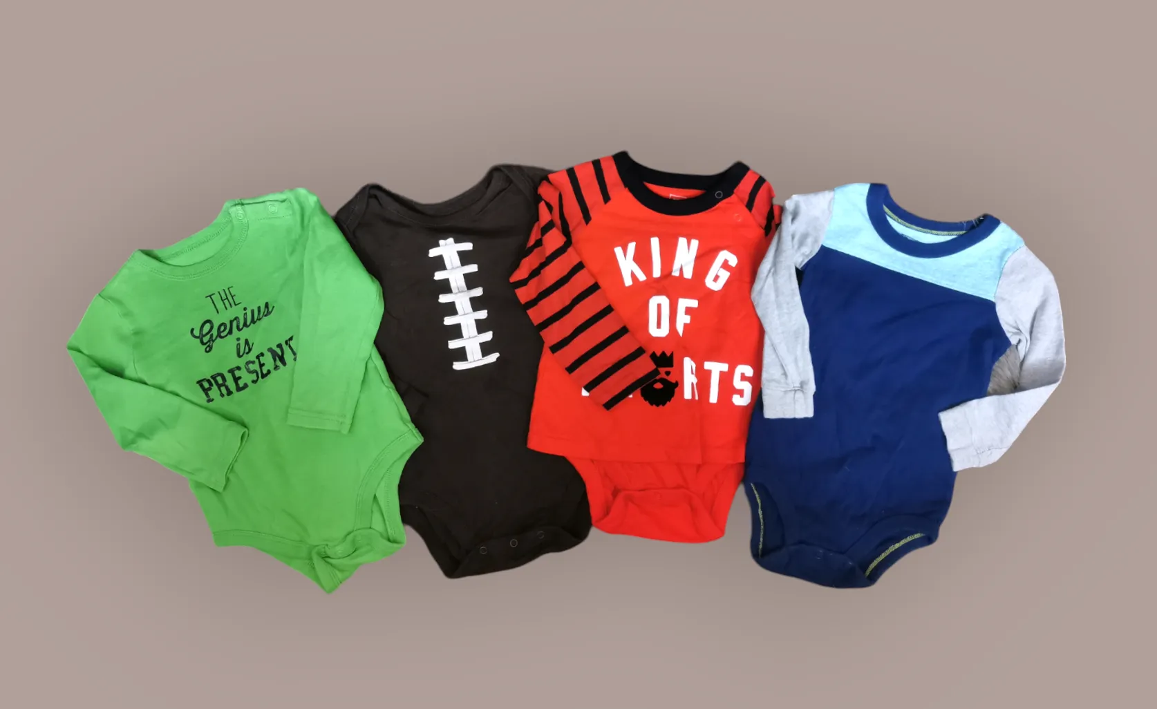 BABY BOY SIZE(S) 12/18 MONTHS - 4 Pack, Graphic Onesies EUC B50