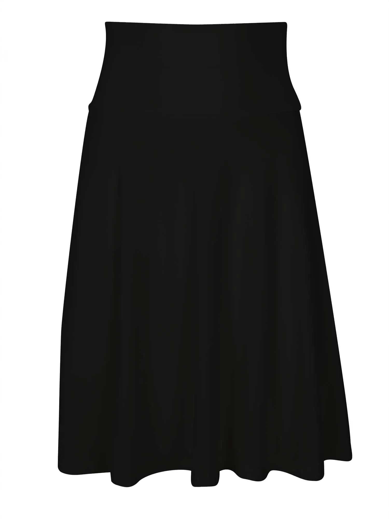 Bamboo Swishy Skirt Mini - Black