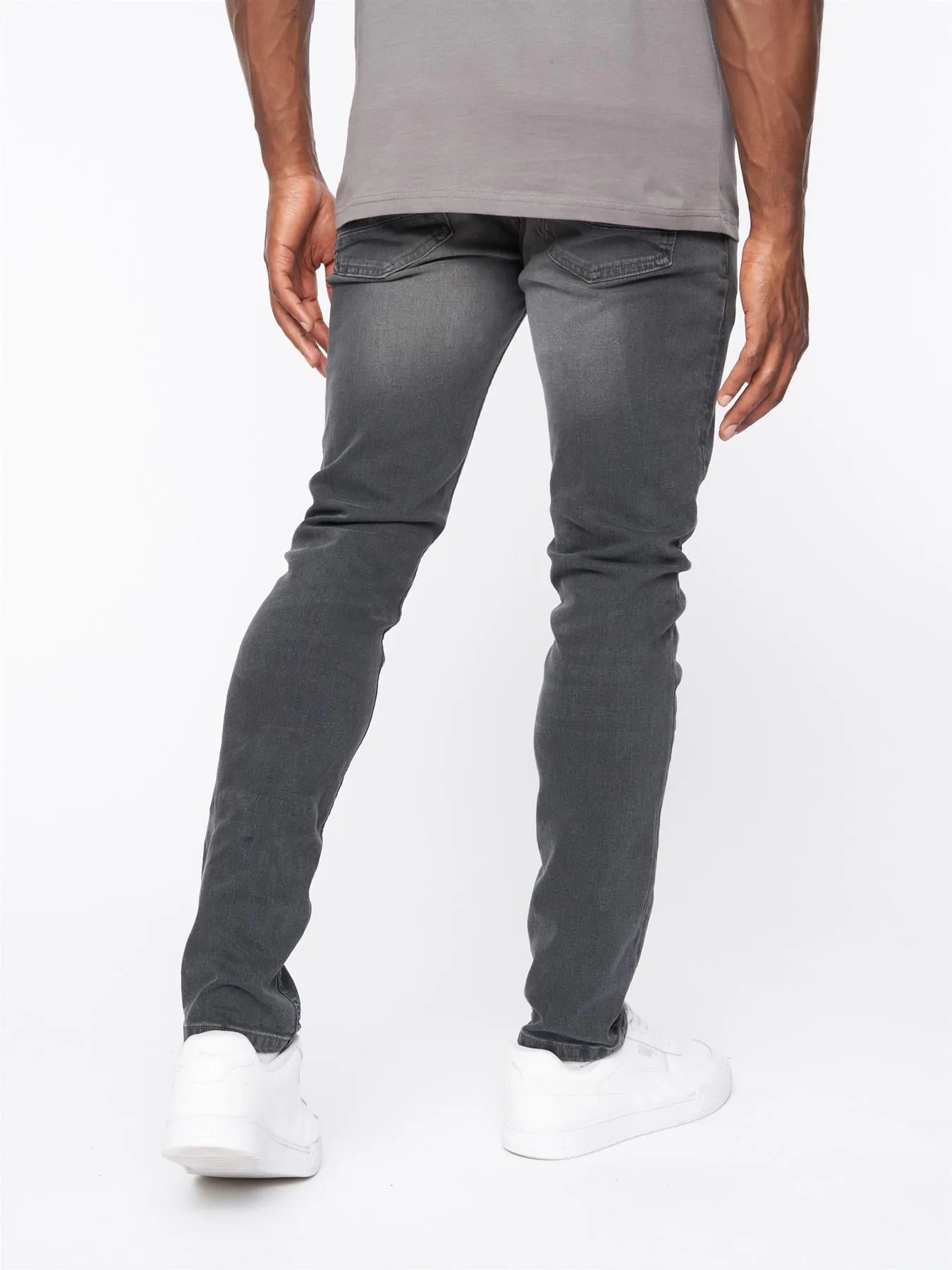 Barbeck Slim Fit Denim Jeans Grey Wash