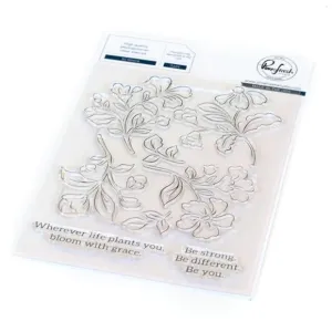 Be Strong Floral Stamp Set