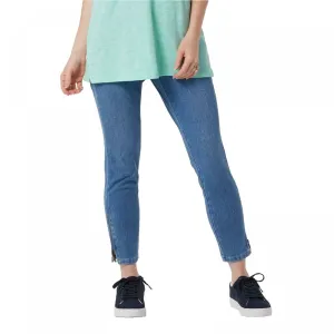 Belle by Kim Gravel Petite Flexibelle Pull-On Zip Ankle Jeans