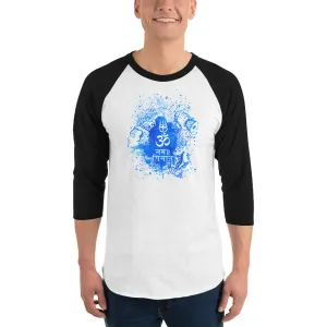 Bengali Unisex Fine Jersey Raglan Tee - Om Namah Shivay-03