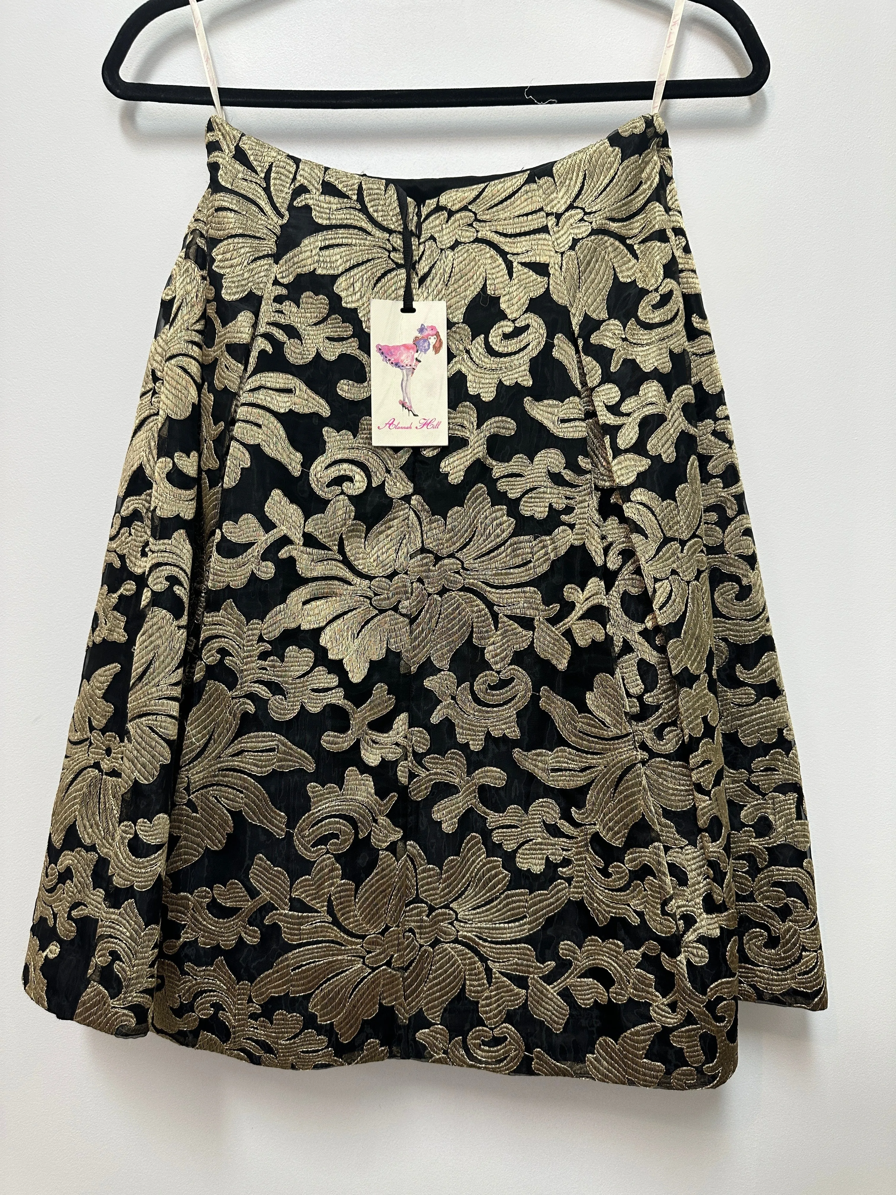 Black and Gold Fantasy Love Is Better Skirt