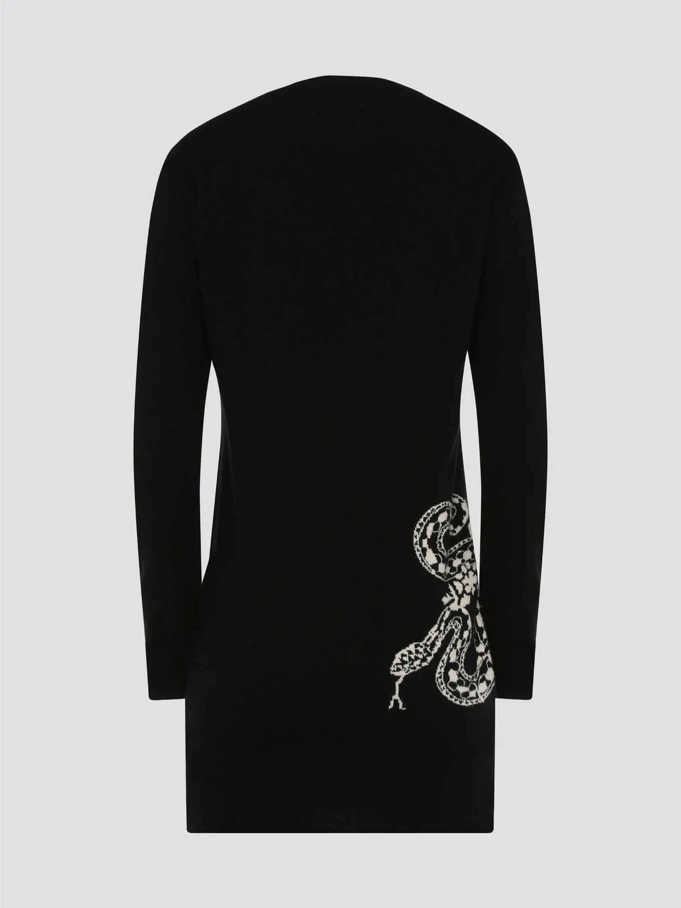 Black Knitted Sweater Dress
