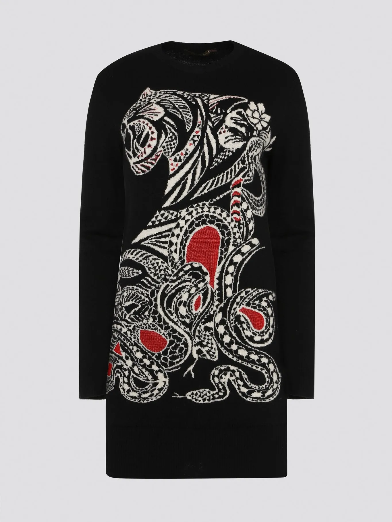 Black Knitted Sweater Dress