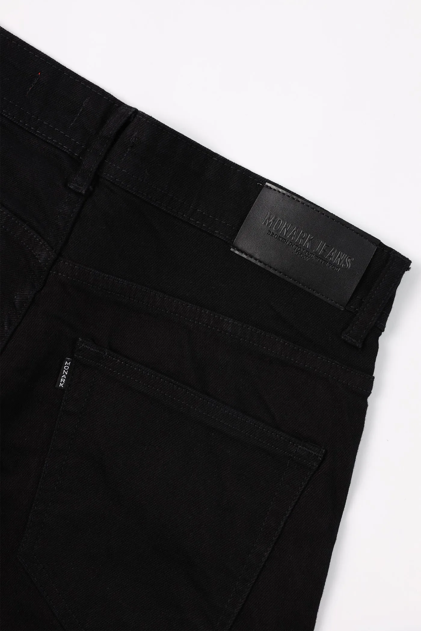 BLACK STRAIGHT FIT JEANS