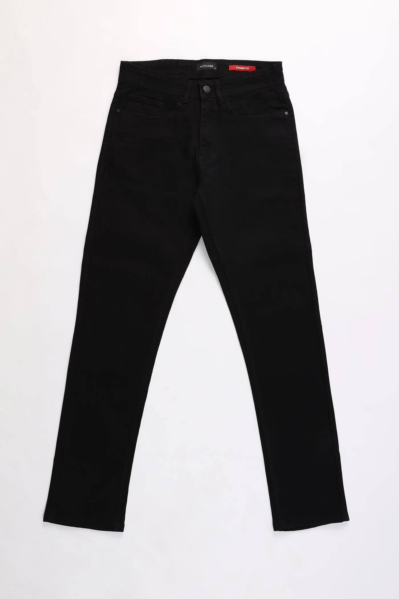 BLACK STRAIGHT FIT JEANS