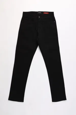 BLACK STRAIGHT FIT JEANS
