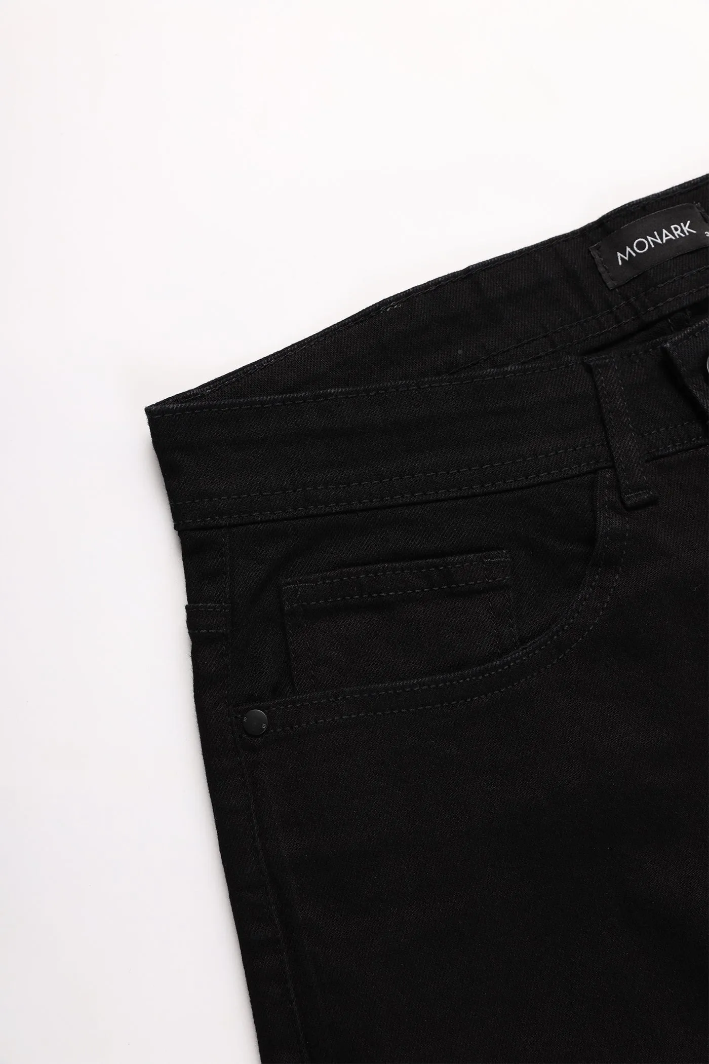 BLACK STRAIGHT FIT JEANS