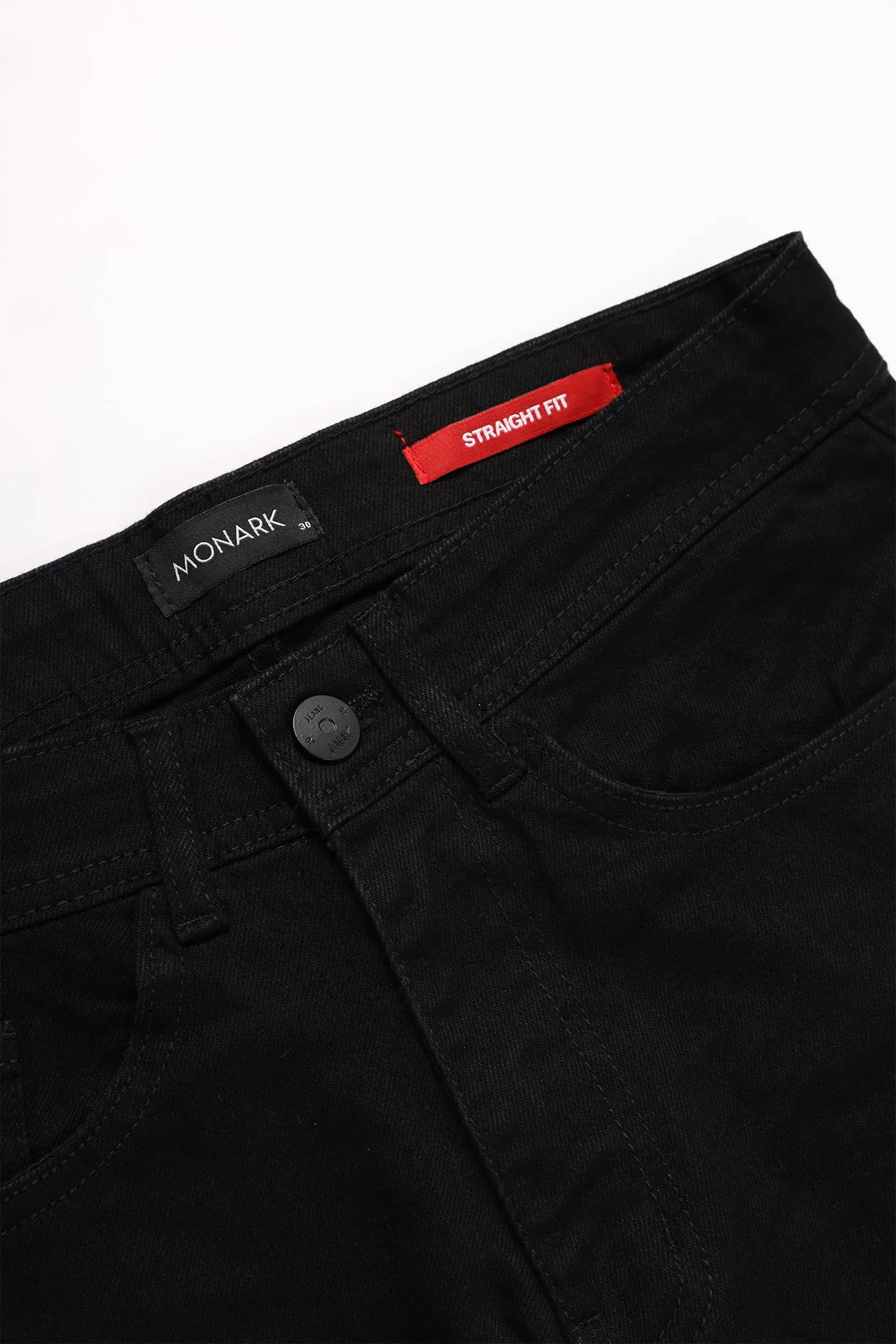 BLACK STRAIGHT FIT JEANS