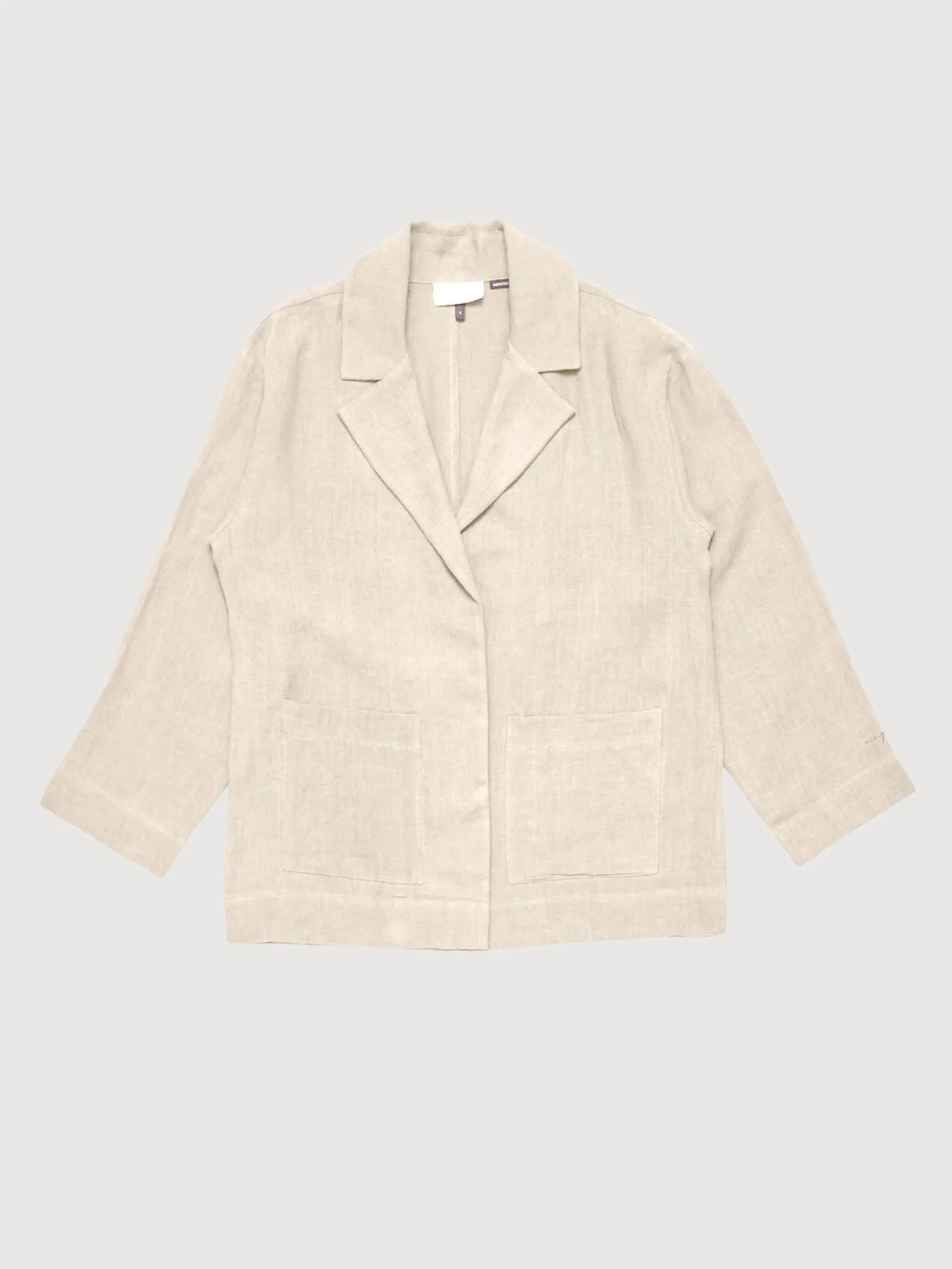 Blazer Linen Light Pink Woman | Mazine