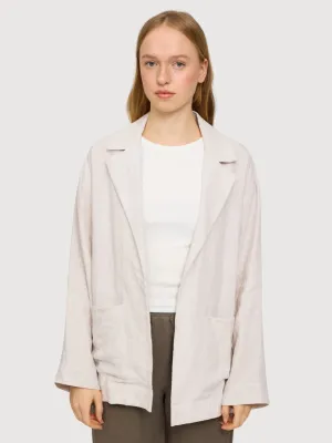 Blazer Linen Light Pink Woman | Mazine