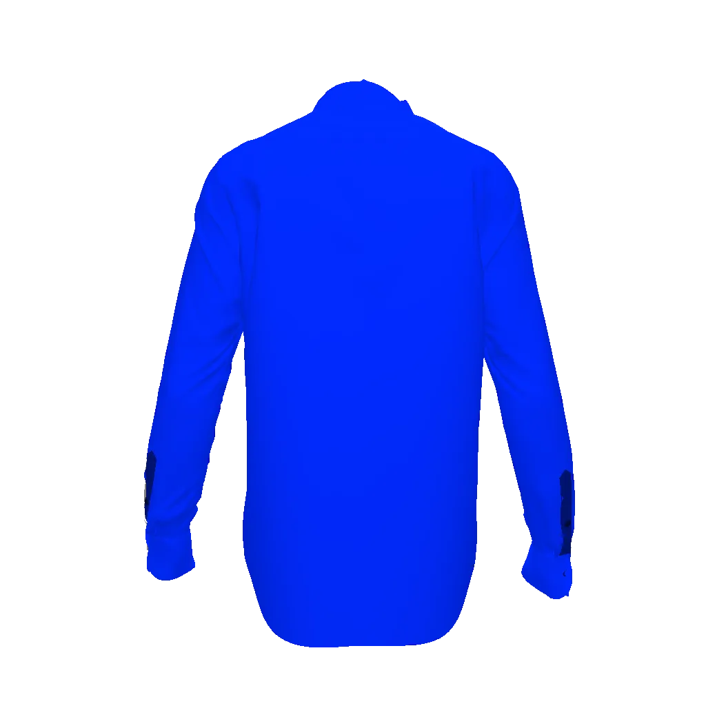 Blue Drape Button Up Shirt