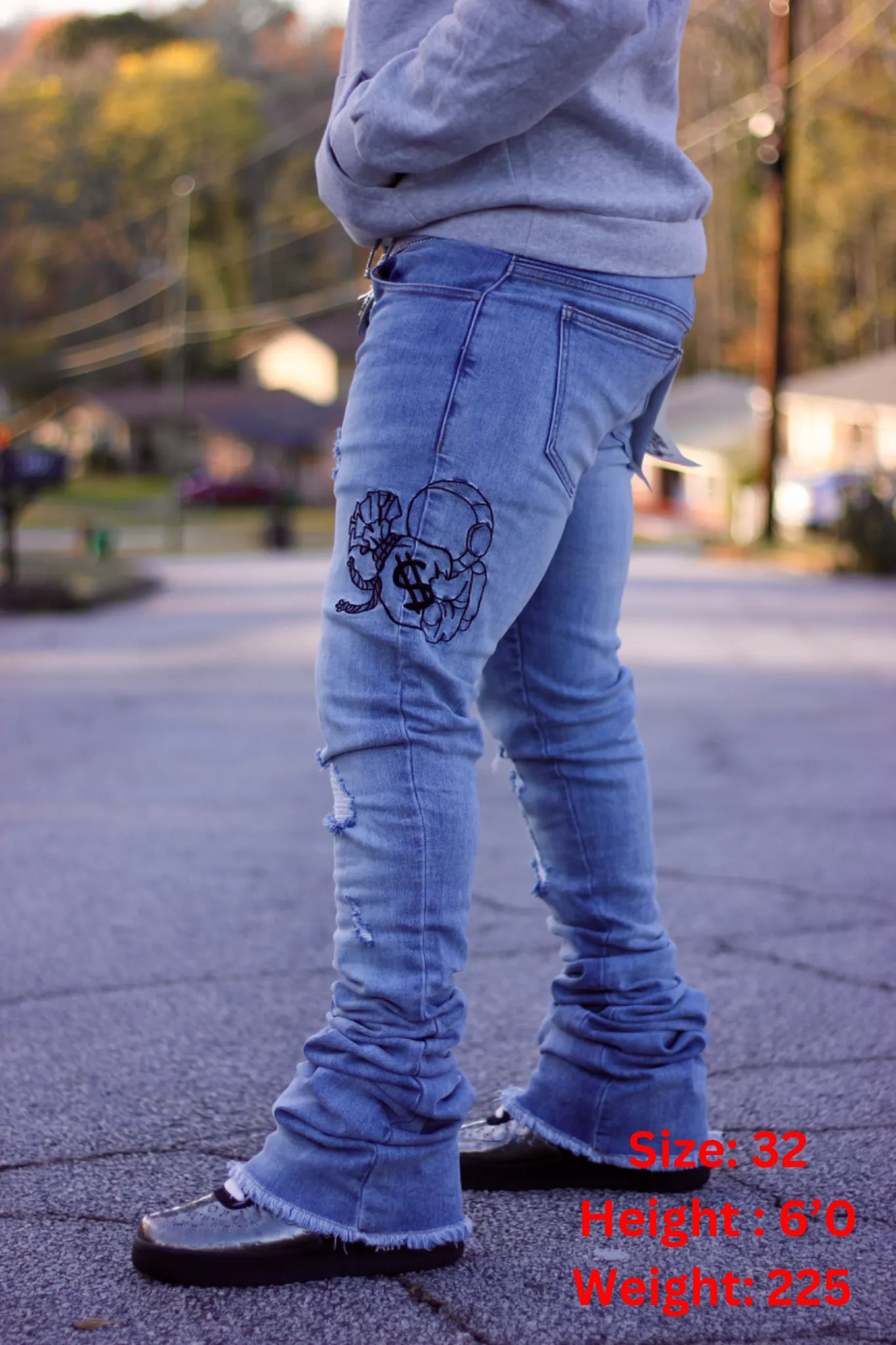 Blue Swipey Denim