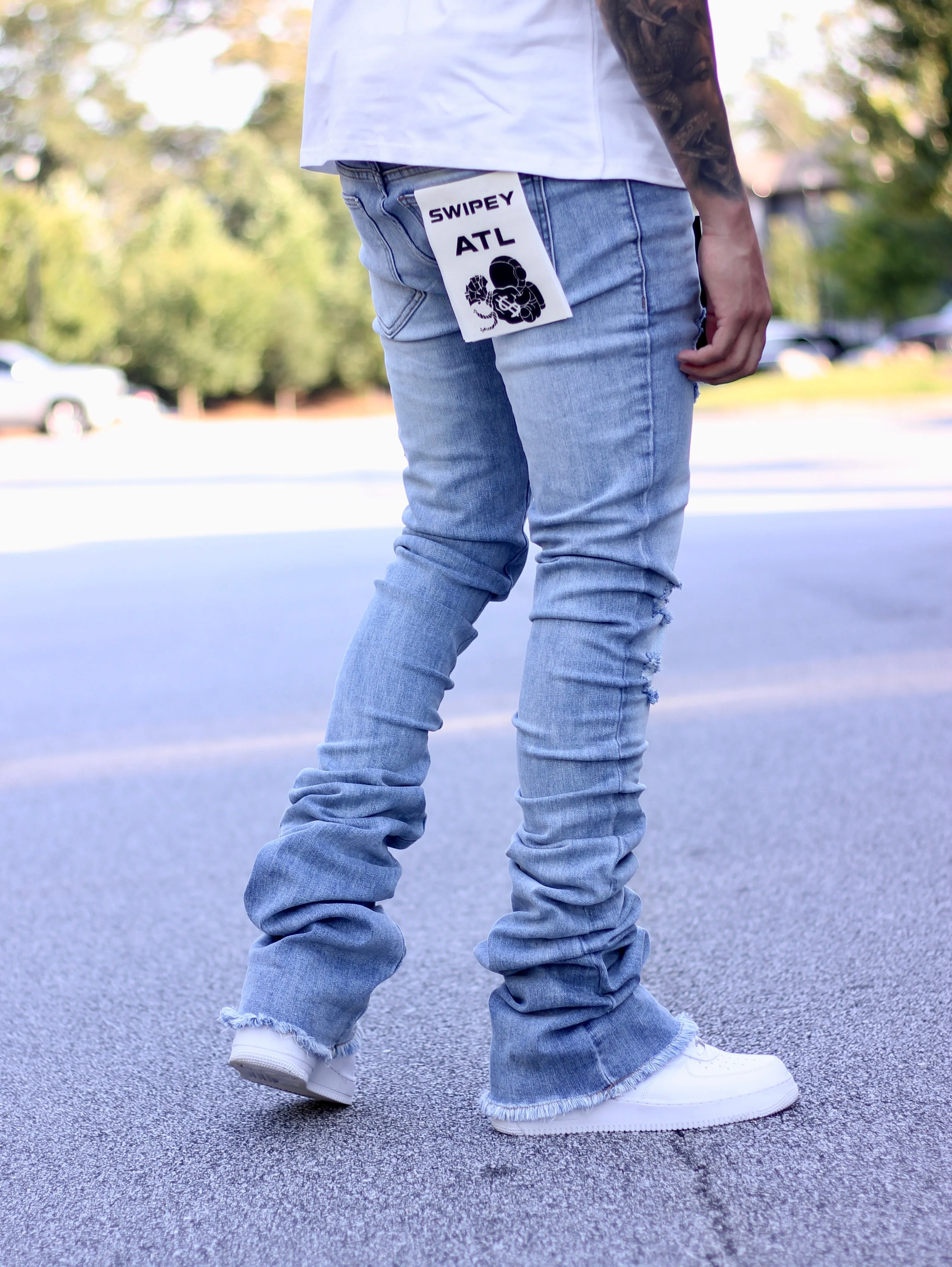 Blue Swipey Denim