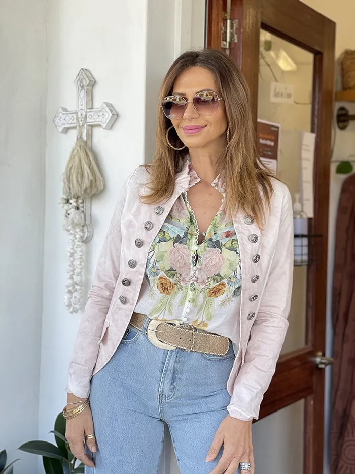 Blush Military Jacket