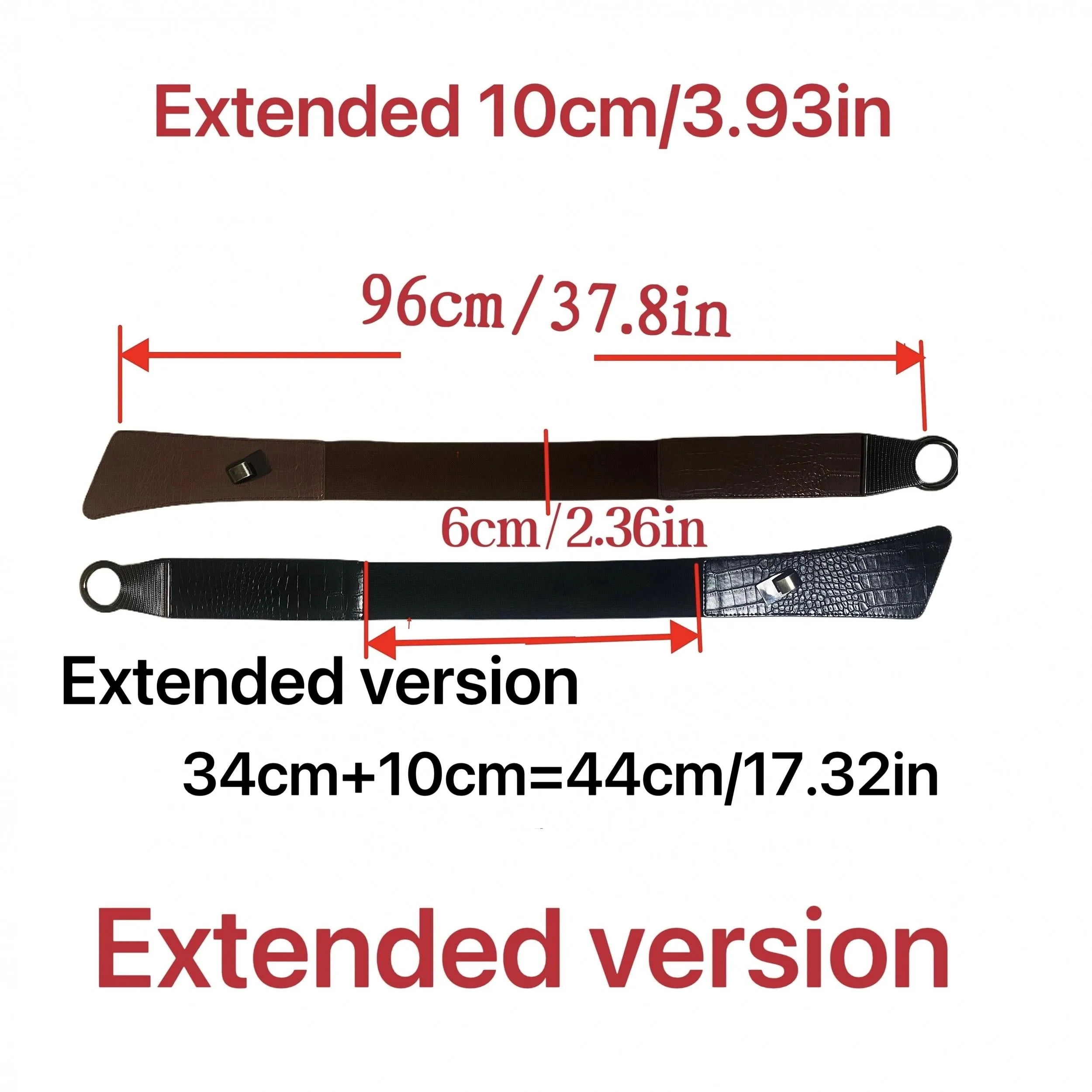 Boho Style Embossed Elastic Waist Belt for Women