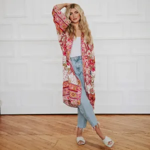 Boho Summer Tie Kimono