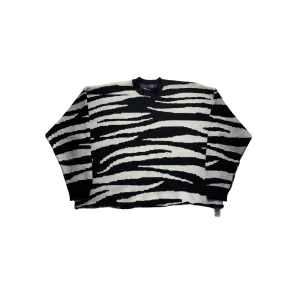 BoohooMAN Zebra Knit Sweater #7468