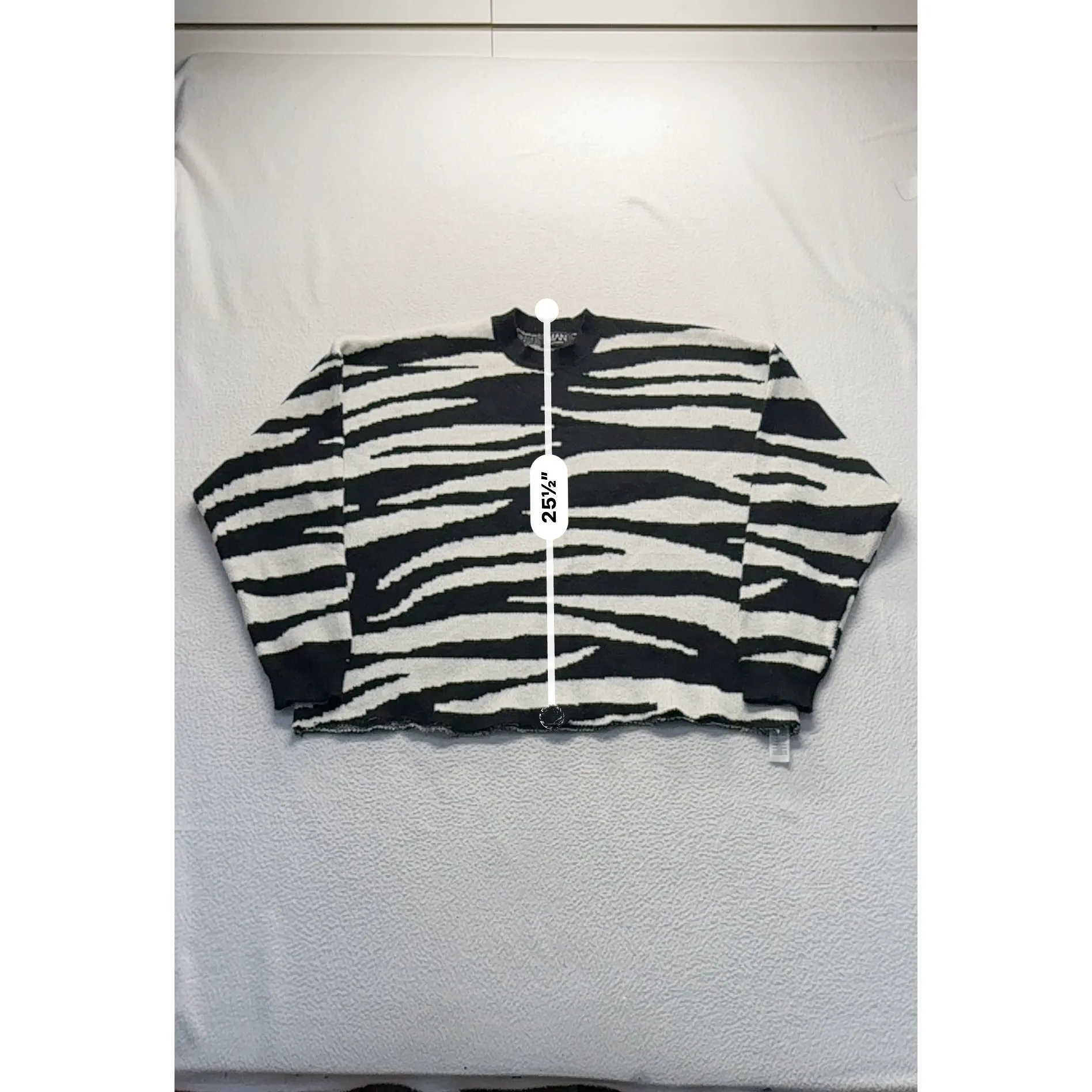 BoohooMAN Zebra Knit Sweater #7468
