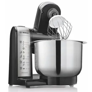 Bosch Kitchen Machine MUM4 600 Watt Black, Silver MUM48A1