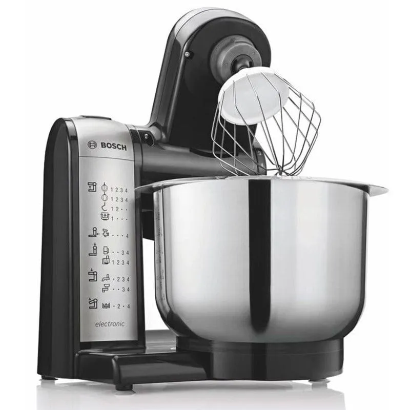 Bosch Kitchen Machine MUM4 600 Watt Black, Silver MUM48A1