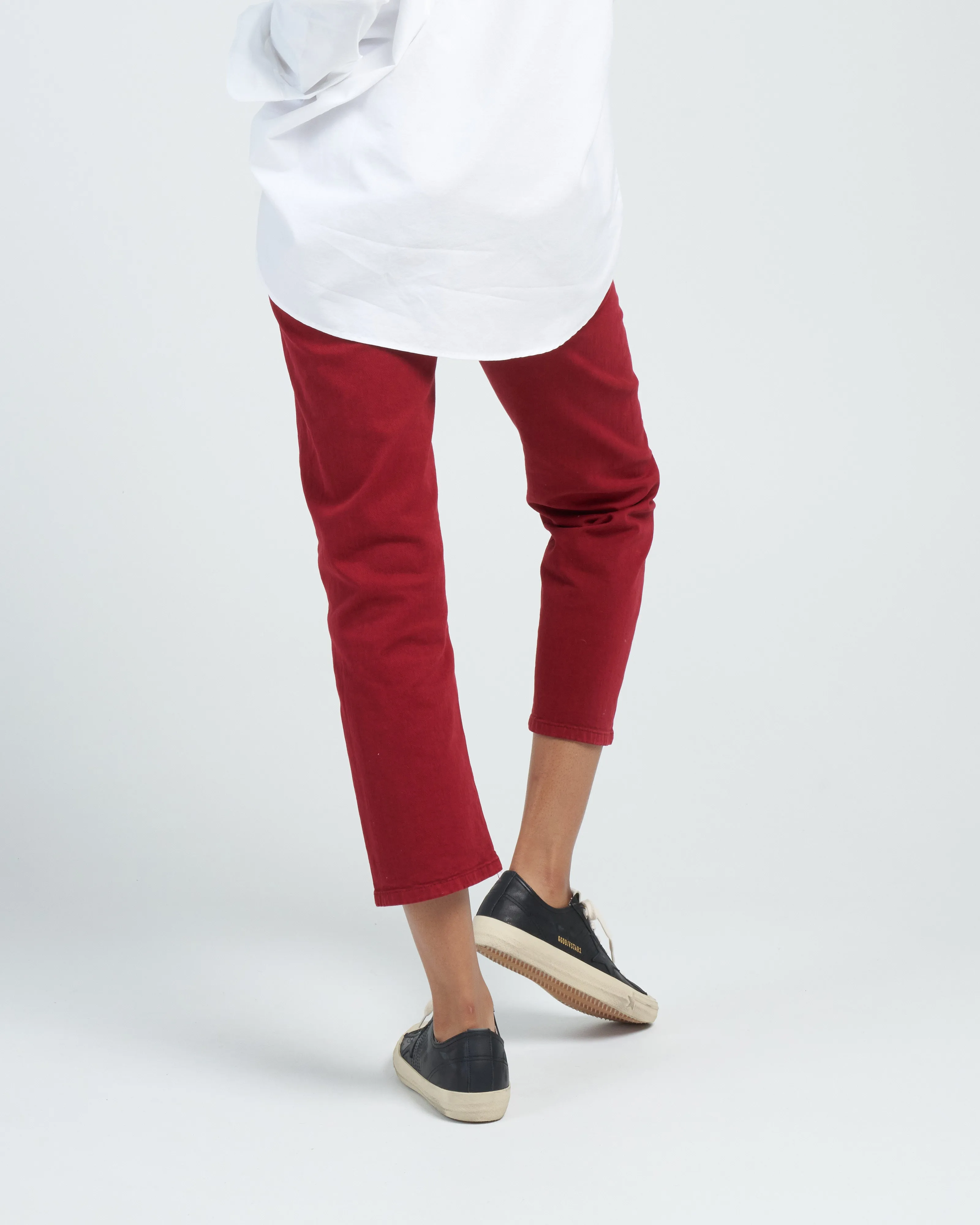boy straight jean - vivid red stretch