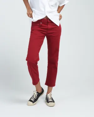 boy straight jean - vivid red stretch