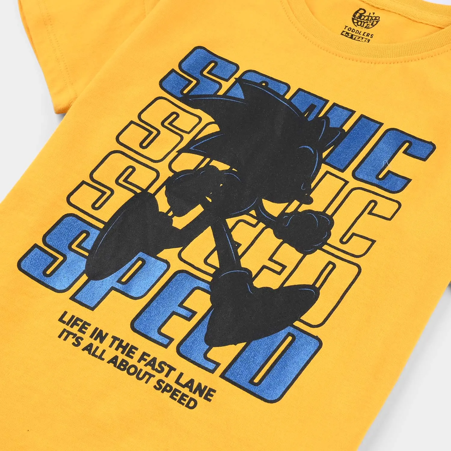Boys Cotton Jersey T-Shirt H/S -Gold Fusion