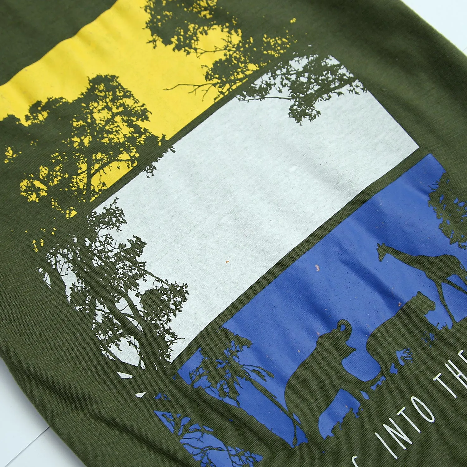 Boys Pure Cotton "Roaming into the wild" Graphic T-Shirt