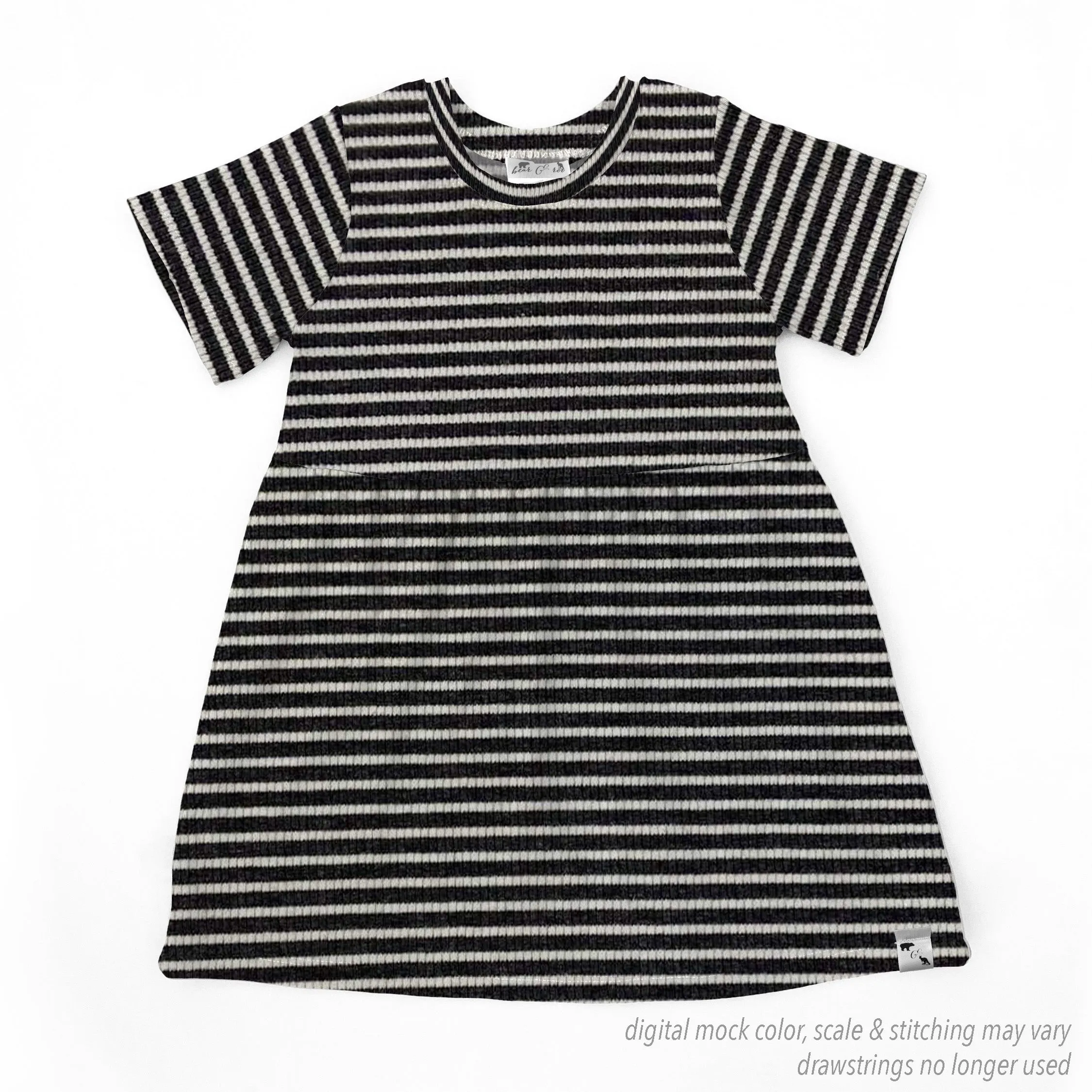 BR Basic Stripes RIB KNIT - Play Dress