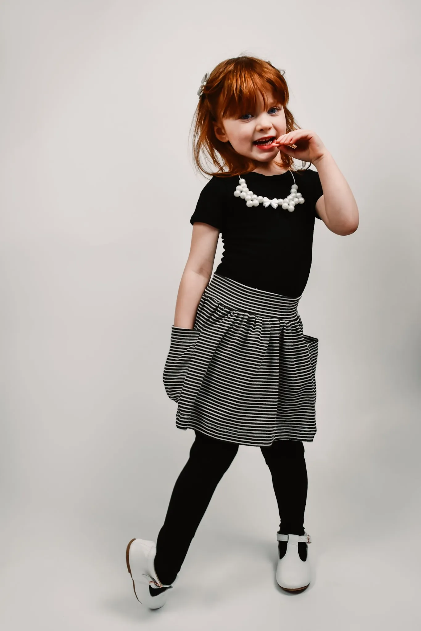 BR Basic Stripes RIB KNIT - Polly Pocket Skirt