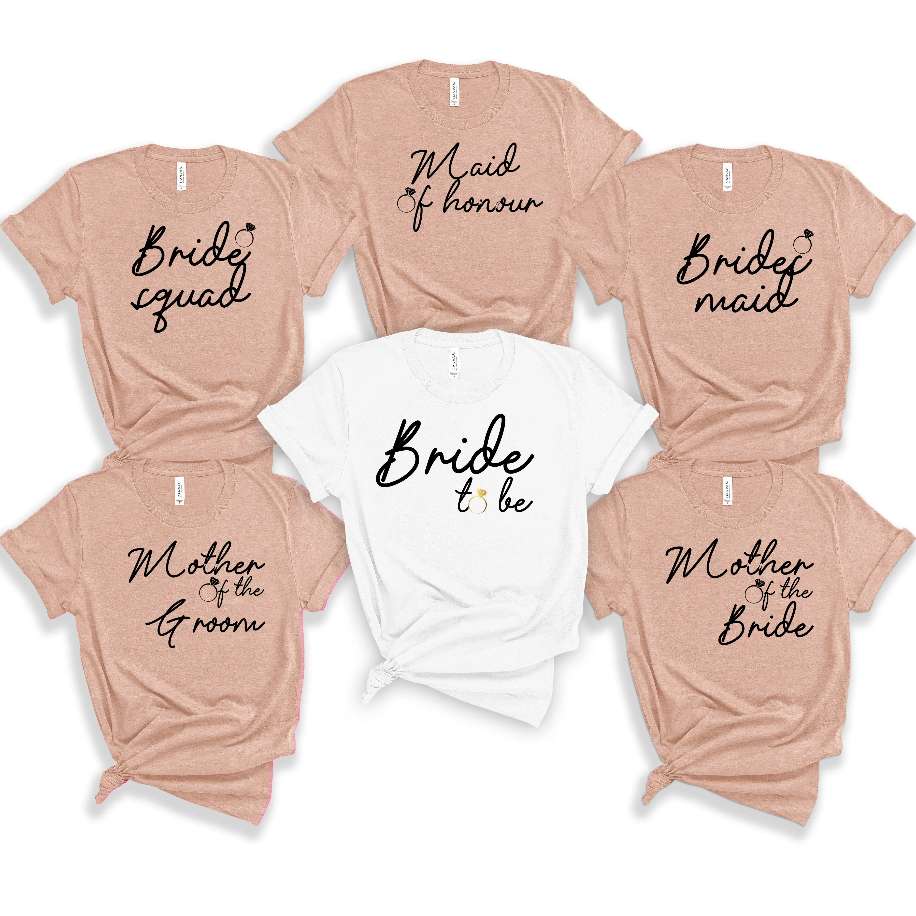 Bridal Party Shirts – Personalised Hen Party Tees for Every Guest