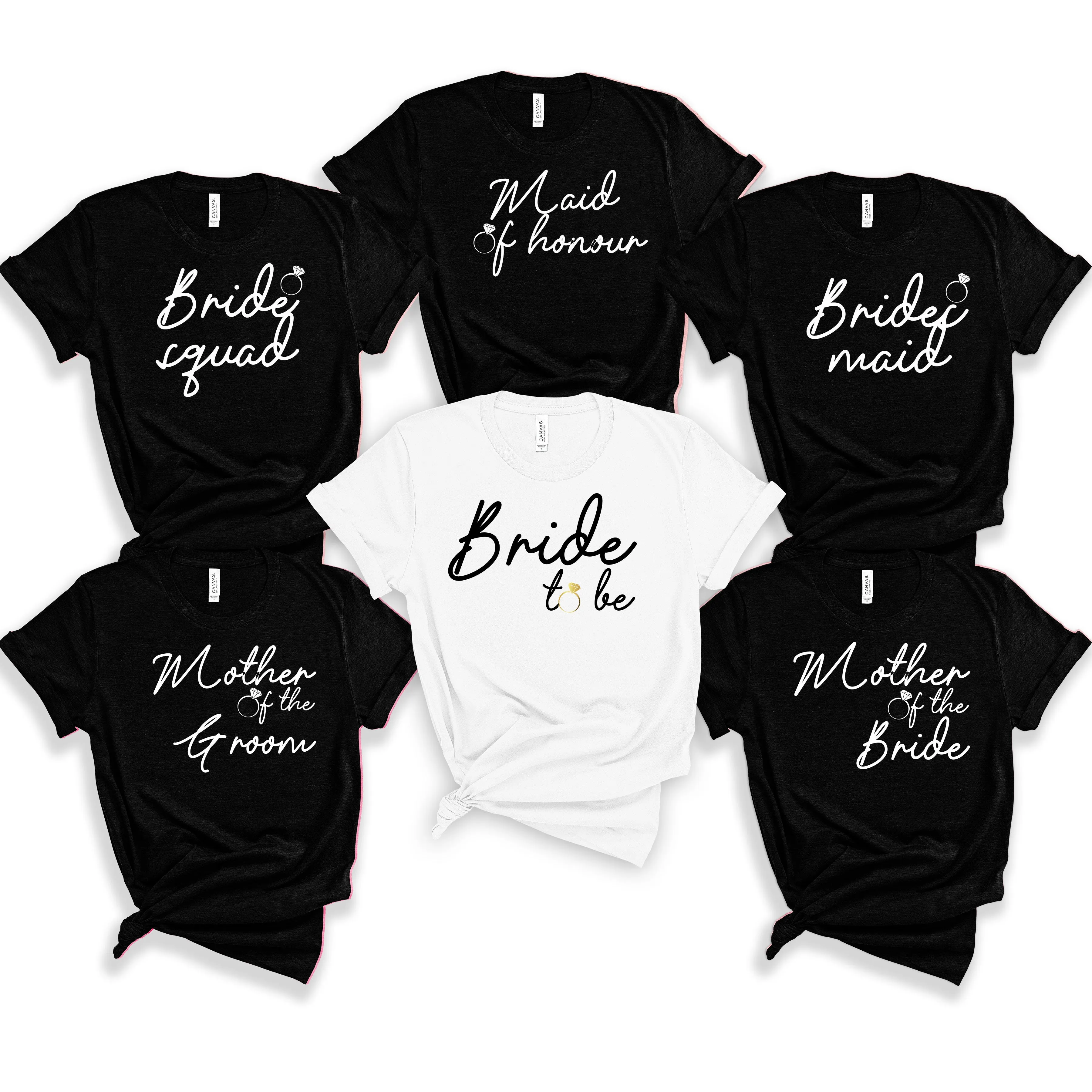 Bridal Party Shirts – Personalised Hen Party Tees for Every Guest