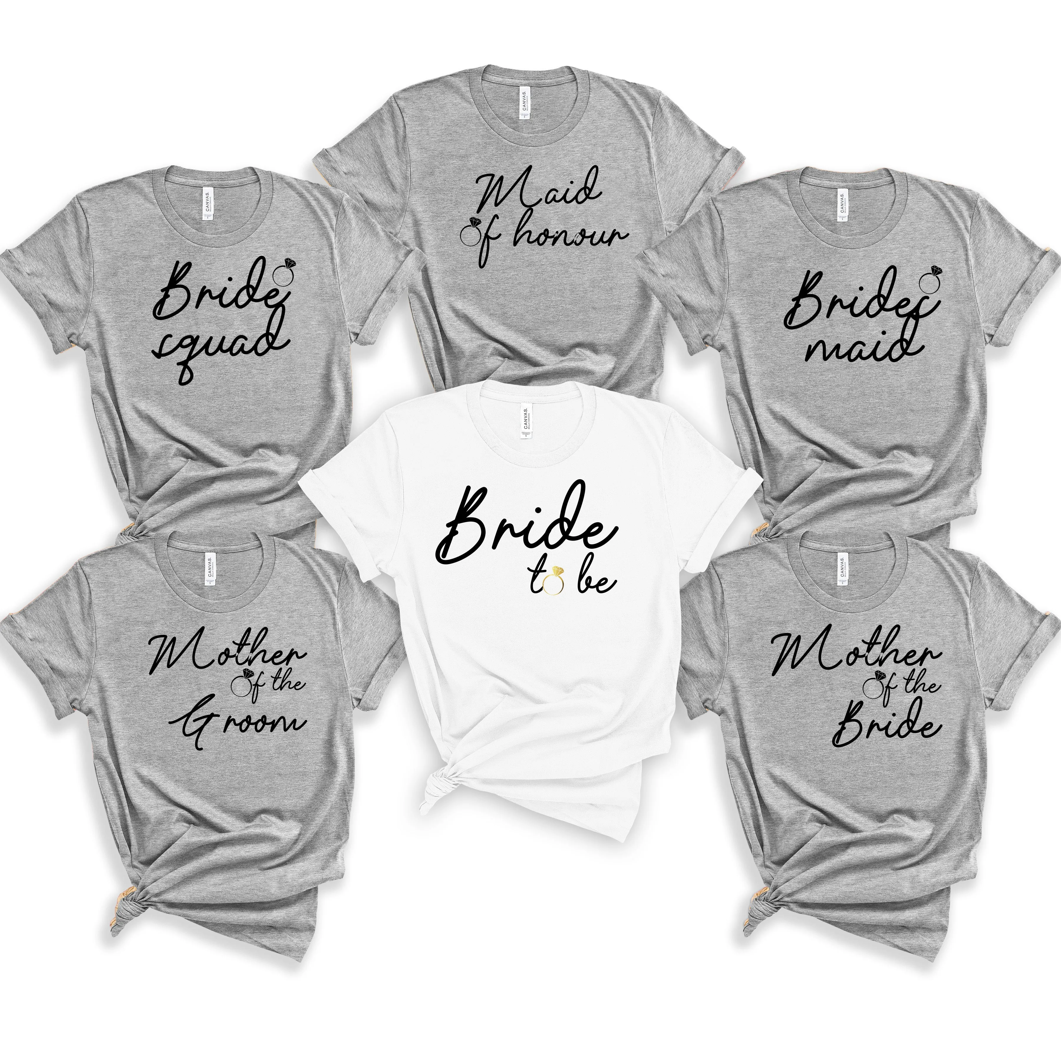 Bridal Party Shirts – Personalised Hen Party Tees for Every Guest