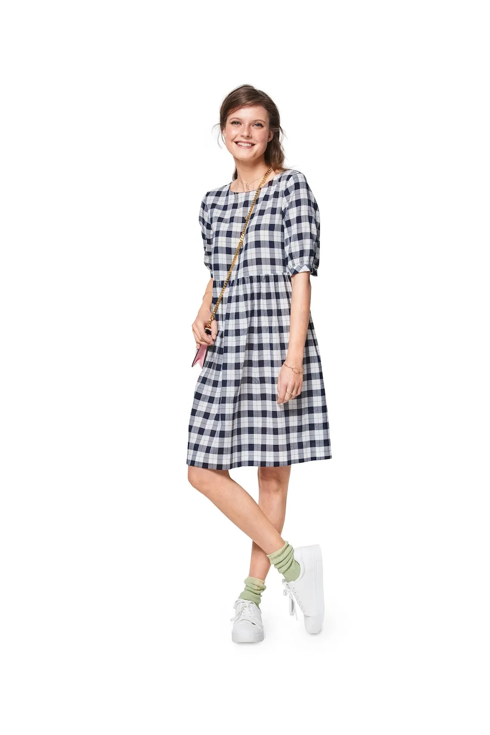 Burda Pattern 6401 Misses' Swing Dress with Sleeve Variations (8-18)