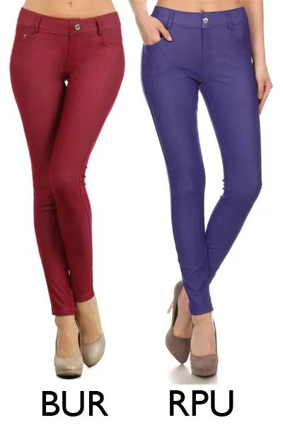 Burgundy Jeggings
