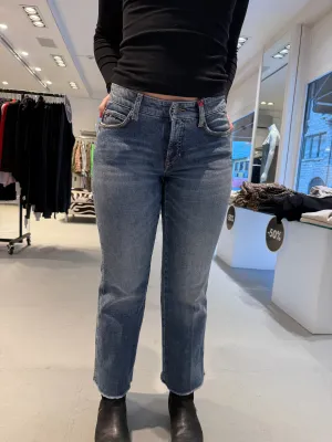 Cambio Francesca blå jeans med vintage look