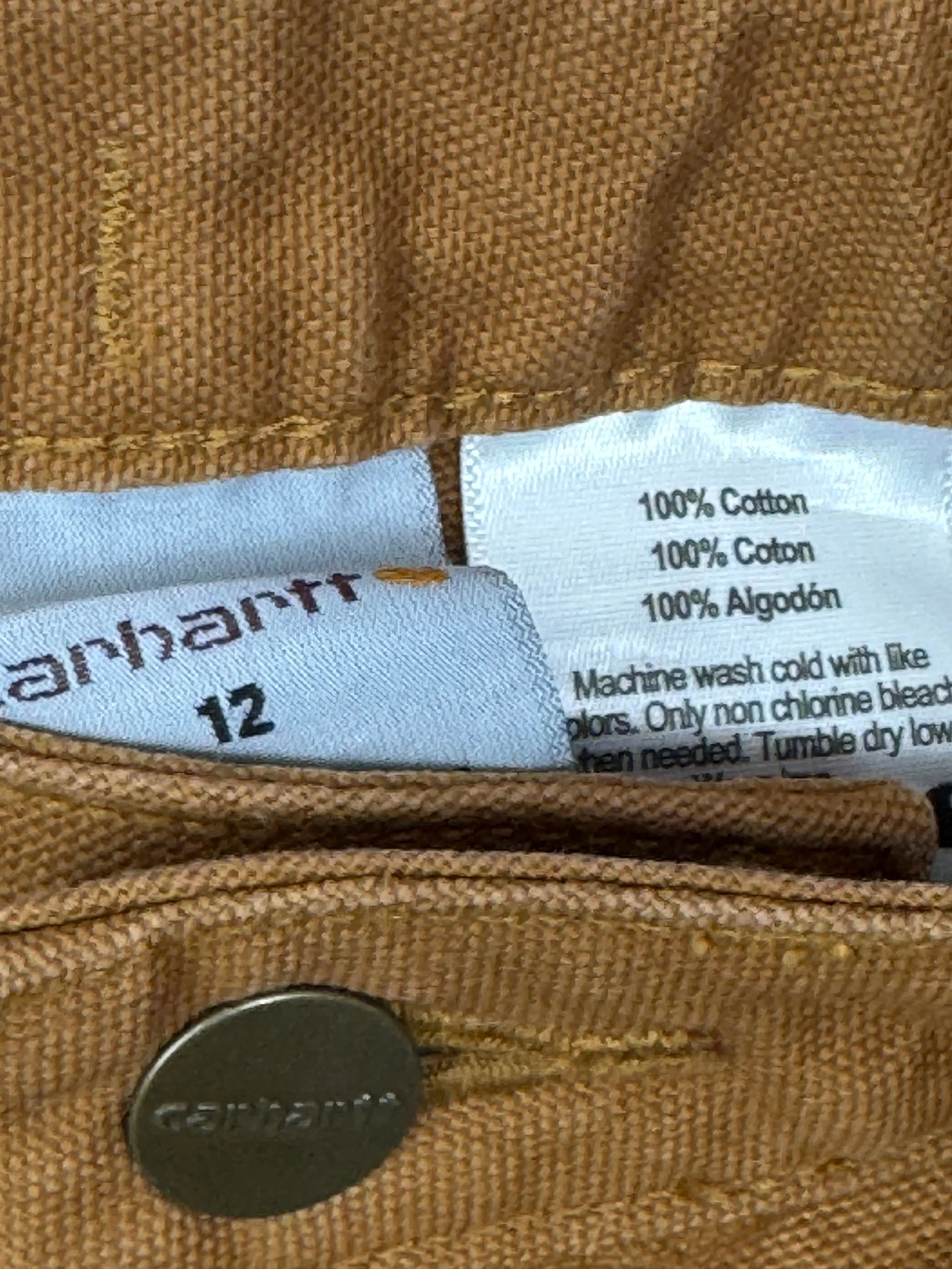 Carhartt Sand Carpenter Jeans 12y