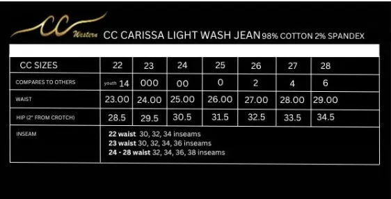 CC Western Jeans Womens Carissa Classic Trouser