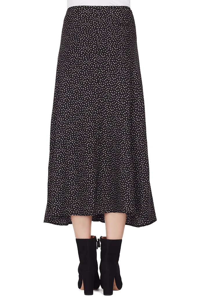 Celestial Polka Dot Tie Front Skirt