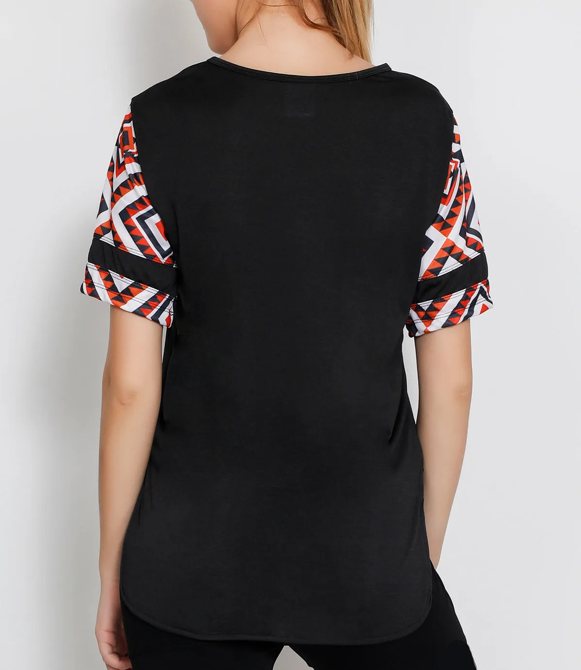 Charcoal Tribal Long T-Shirt