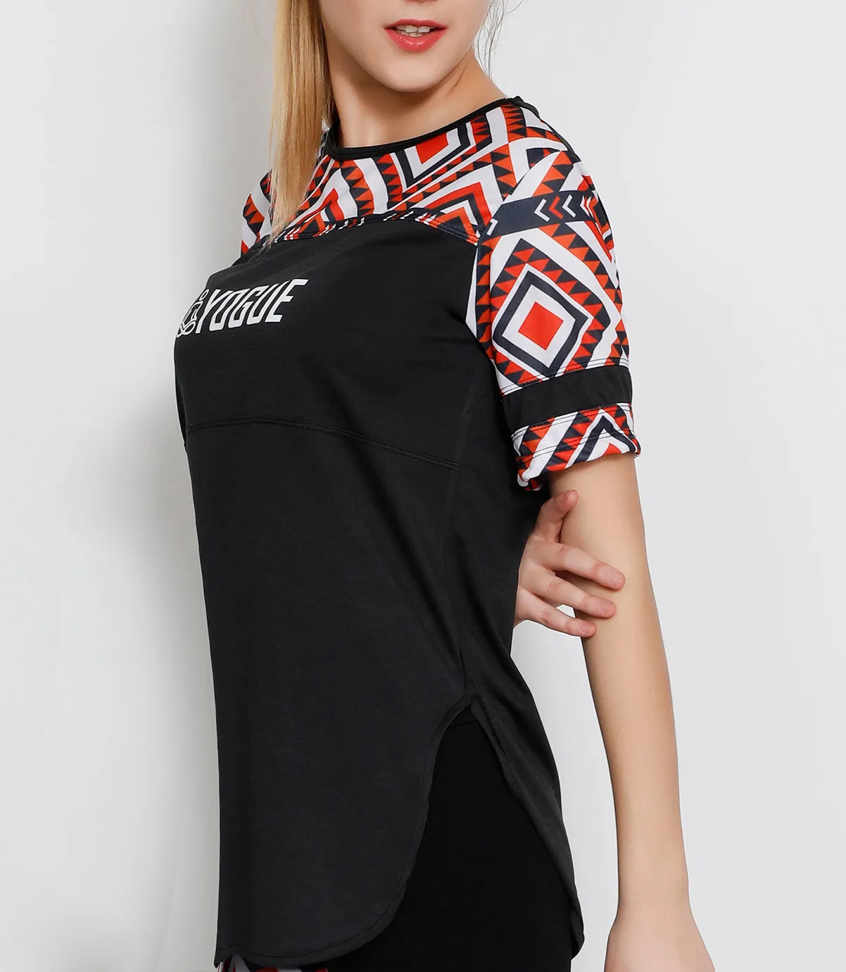 Charcoal Tribal Long T-Shirt