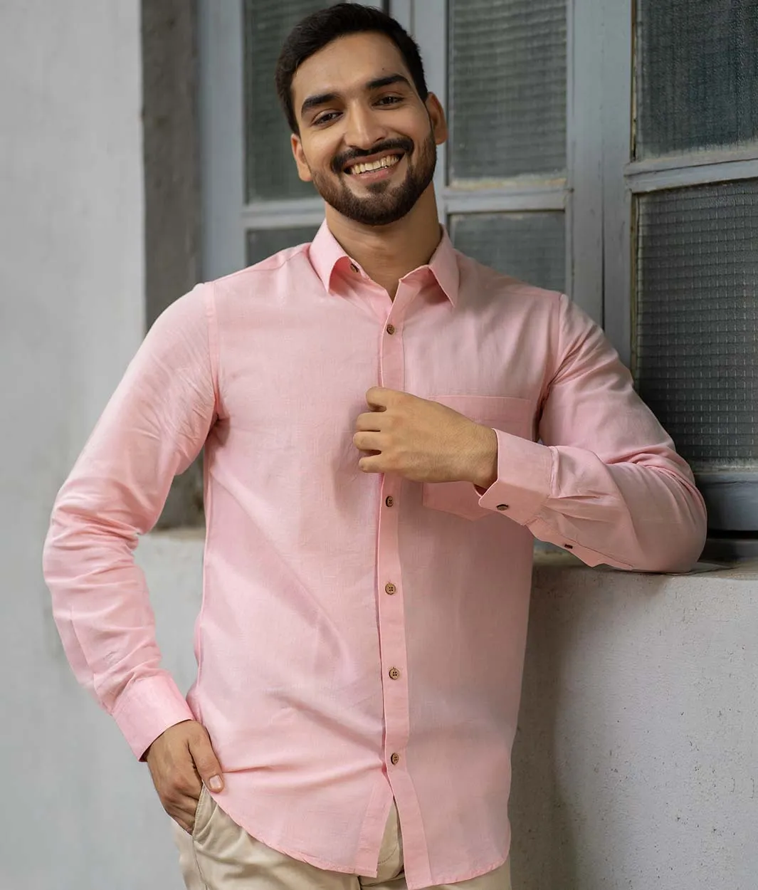 Charm Pink · Full Sleeve Shirt