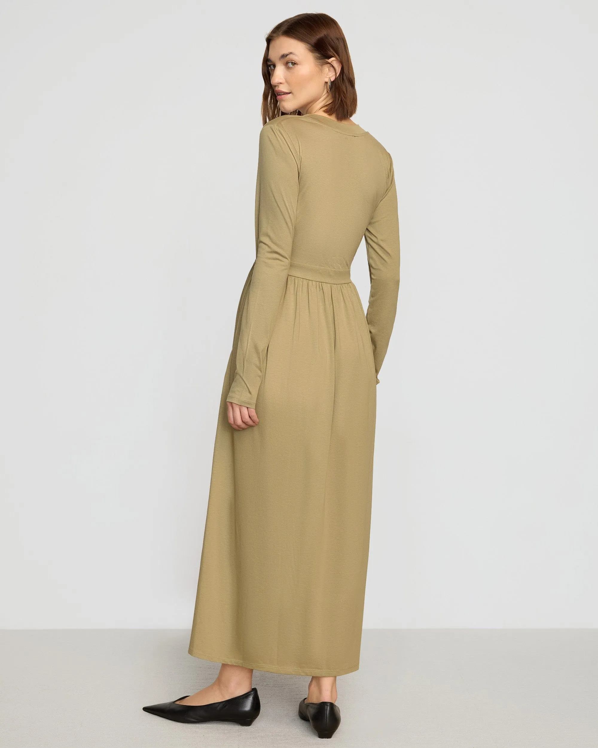 Cherie U-Neck Jersey Dress