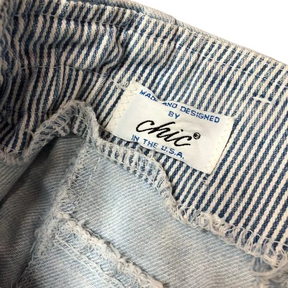 Chic vintage mom jeans tapered leg light wash 1980s 80s high rise size 14P