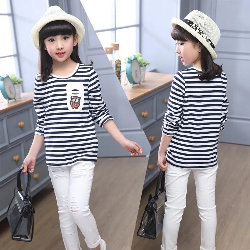 Childrens Designer Cartoon Girls Clothes Wear Teens Tops for Girls Kids' Things Children's T-shirts