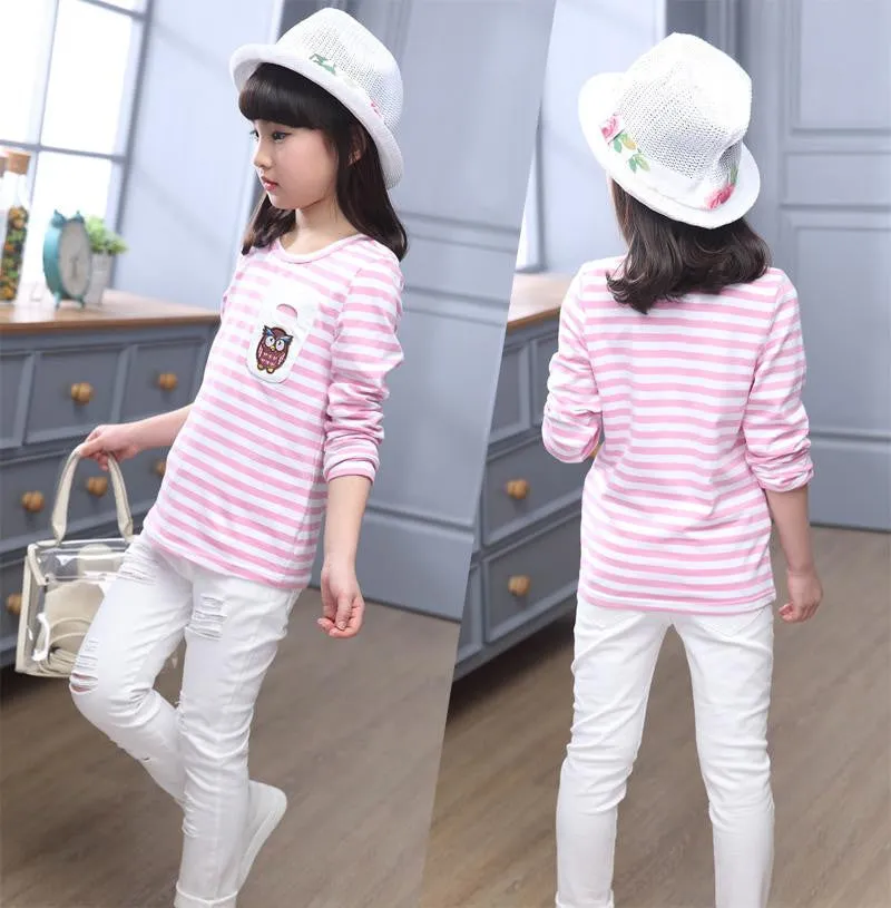 Childrens Designer Cartoon Girls Clothes Wear Teens Tops for Girls Kids' Things Children's T-shirts