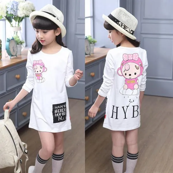 Childrens Designer Cartoon Girls Clothes Wear Teens Tops for Girls Kids' Things Children's T-shirts