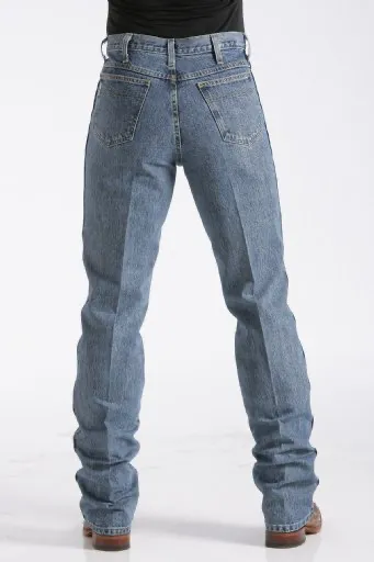 Cinch MEN'S SLIM FIT BRONZE LABEL JEAN - MEDIUM STONEWASH MB90532001